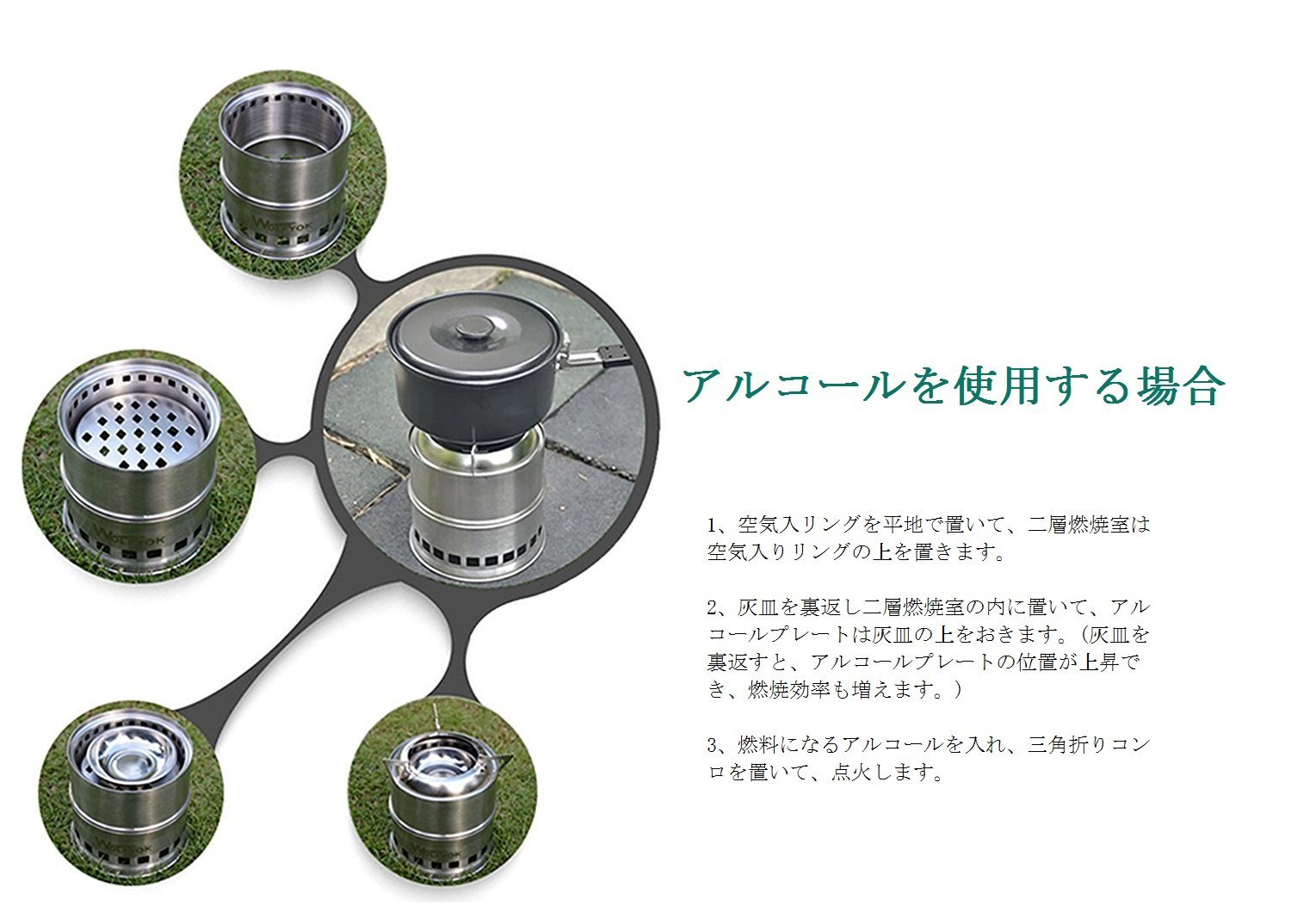 ミニネイチャーストーブ アルコール ストーブ 焚火台 キャンプ バーベキュー コンロ ポータブル キャンプファイヤー通販格安セール情報 楽天 通販