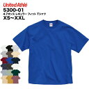4.7オンス レギュラー フィット Tシャツ #5300-01 XS S M L XL XXL ユナイテッドアスレ