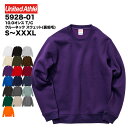 10.0オンス T/C クルーネックスウェット(裏起毛)#5928-01 S〜XL UNITED ATHLE