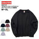 10.0オンス T/C ビッグシルエット クルーネック スウェット(裏起毛) #5627-01 M,L,XL 無地 ユナイテッドアスレ attk