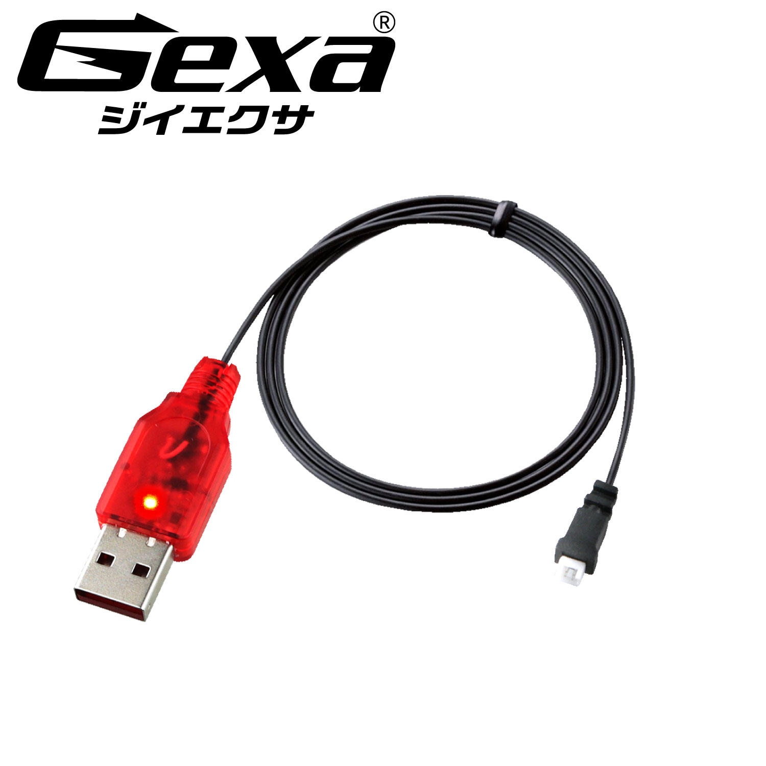 リチウムポリマー 充電器 充電状態ランプ 電流逆流防止 リポ バッテリー GA-029R ジイエクサ(Gexa) コネクタの極性をご確認ください