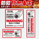 防犯ステッカー 「防犯カメラ作動中」 (OS-198) 防犯...