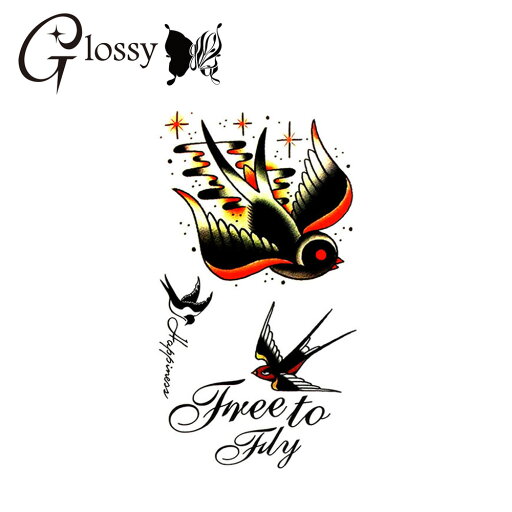 タトゥーシール ツバメ 鳥 カラーアート (GT-205) Tattoo フェイクタトゥーシール トライバル (ゆうパケット対応) タトゥーシール ツバメ 鳥 カラーアート (GT-205) Tattoo フェイクタトゥーシール トライバル (ゆうパケット対応)
