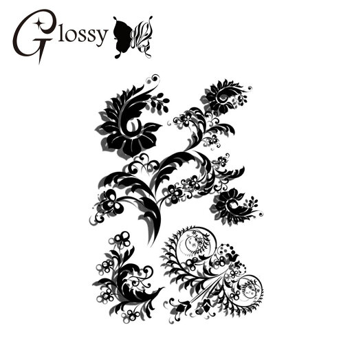 タトゥーシール 花 フラワー 3Dモノクロシルエット (GT-332) Tattoo フェイクタトゥーシール トライバル(ゆうパケット対応) タトゥーシール 花 フラワー 3Dモノクロシルエット (GT-332) Tattoo フェイクタトゥーシール トライバル(ゆうパケット対応)