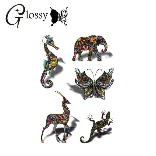 タトゥーシール アート 蓄光 立体 3Dカラーアート (GT-384) Tattoo フェイクタトゥーシール トライバル (ゆうパケット対応) タトゥーシール アート 蓄光 立体 3Dカラーアート (GT-384) Tattoo フェイクタトゥーシール トライバル (ゆうパケット対応)