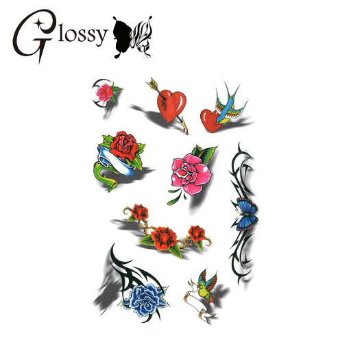 タトゥーシール バラ 薔薇 花 蓄光 立体 3Dカラーアート (GT-394) Tattoo フェイクタトゥーシール トライバル (ゆうパケット対応) タトゥーシール バラ 薔薇 花 蓄光 立体 3Dカラーアート (GT-394) Tattoo フェイクタトゥーシール トライバル (ゆうパケット対応)