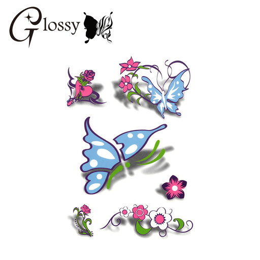 タトゥーシール 蝶 バタフライ 蓄光 立体 3Dカラーアート (GT-396) Tattoo フェイクタトゥーシール トライバル (ゆうパケット対応) タトゥーシール 蝶 バタフライ 蓄光 立体 3Dカラーアート (GT-396) Tattoo フェイクタトゥーシール トライバル (ゆうパケット対応)