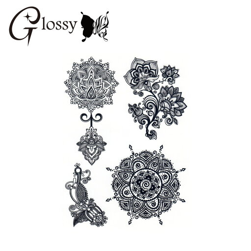 タトゥーシール ブラック Lacy Masquerade レーシィマスカレード (GT-532) デザイン 黒 レース フェイクタトゥーシール トライバル (ゆうパケット対応) タトゥーシール ブラック Lacy Masquerade レーシィマスカレード (GT-532) デザイン 黒 レース フェイクタトゥーシール トライバル (ゆうパケット対応)