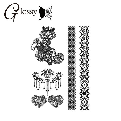 タトゥーシール ブラック Lacy Masquerade レーシィマスカレード (GT-534) デザイン 黒 レース フェイクタトゥーシール トライバル (ゆうパケット対応) タトゥーシール ブラック Lacy Masquerade レーシィマスカレード (GT-534) デザイン 黒 レース フェイクタトゥーシール トライバル (ゆうパケット対応)