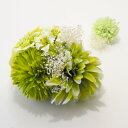 髪飾り 成人式 振袖 緑 着物 袴 和装 卒業式 結婚式 ヘアアクセサリー ハンドメイド モダン 洋風 ヘッドドレス ウエディング ブライダル パーティー AY-002【洋飾り】コーム付き飾り1点・Uピン飾り1点(4)