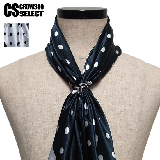 ストール メンズ ドット 水玉 ライン バイカラー ホストスーツ ラインストーン リング ラグジュアリー..