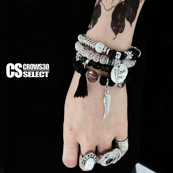 数珠 メンズ ブレスレット メンズ 多重 ブレスレット レディース 4点 セット インポート 送料無料 男 2022 新作 春 夏 新作 アクセサリー 30代 ...