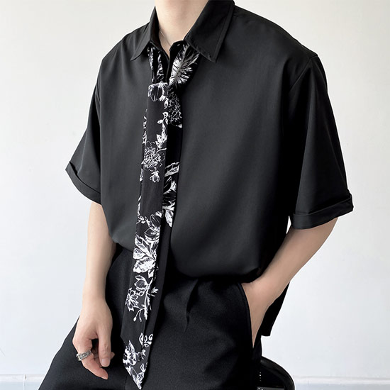 Donut 【 Work With Your Hands Black Work Shirt Men's Black 】 黒色 ブラック メンズファッション トップス カジュアルシャツ メンズ 黒色 ブラック