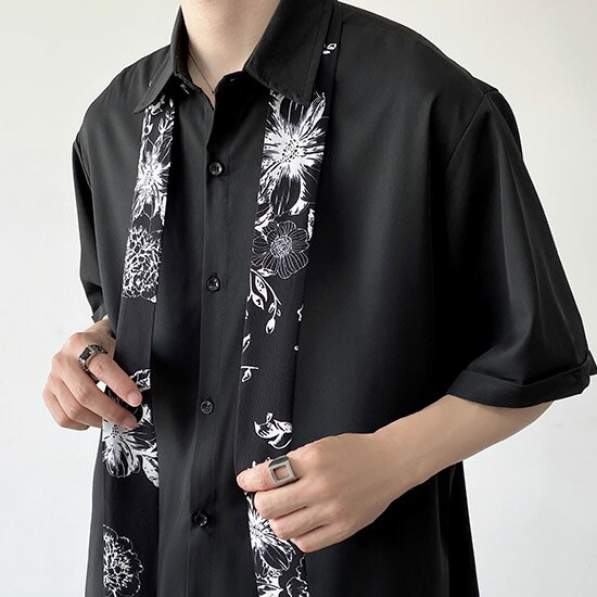 Donut 【 Work With Your Hands Black Work Shirt Men's Black 】 黒色 ブラック メンズファッション トップス カジュアルシャツ メンズ 黒色 ブラック