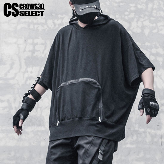 ドルマンカットソー メンズ V系 パーカー メンズ モード系 パーカー メンズ V系 Tシャツ メンズ ビッグ Tシャツ インポート 個性的 V系 ヴィジュアル...