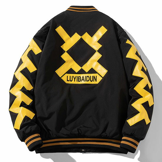 スタジャン メンズ モード系 ブルゾン 原宿系 メンズ ボア オラオラ系 アウター スタジャン メンズ 刺繍 ワッペン ミリタリージャケット 裏地 キルティング 送料無料 2023 秋 冬 新作 30代 40代 B系 個性的 ホスト 30代 40代 50代 60代 ヤンキー チンピラ アメカジ