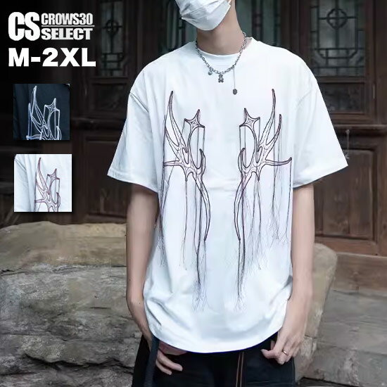 Tシャツメンズ半袖Tシャツ刺繍モー...