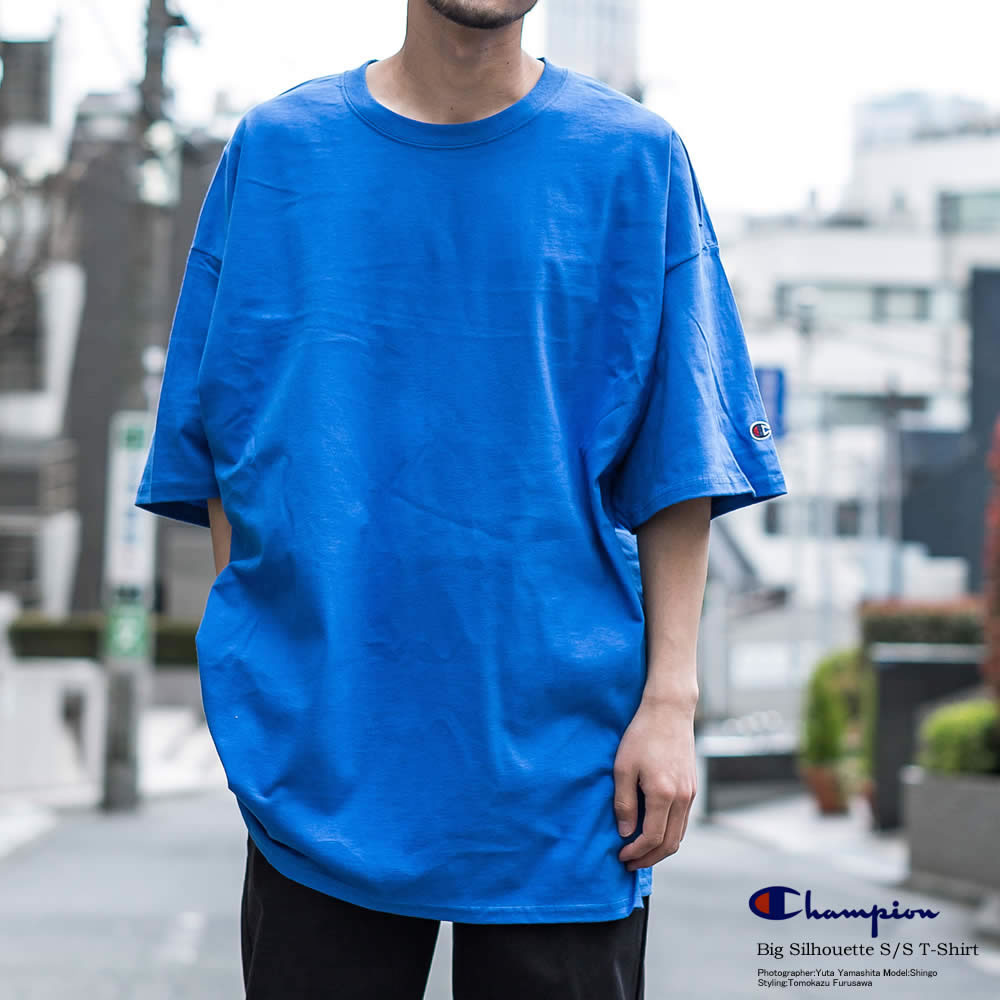 ようさま売約済み ネイビーLサイズ ChampionビッグTシャツ ネイビー 【Champion(チャンピオン)】ロゴTシャツ | フォーエル公式通販
