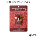韓国コスメ MJCARE紅参 (1枚)フェイスマスク 美容パック エムジェイケア〜もっちり肌 透明感 ハリ〜(紅参)MJ-CARE メイク インスタ映え プレゼ...