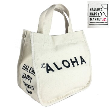 【HALEIWA HAPPY MARKET アロハミニトートバッグ】ミニトート トートバッグ ランチバッグ 小物入れ ハレイワハッピーマーケット ハッピーハレイワ レディース ハワイファッション ハワイアン雑貨 お土産