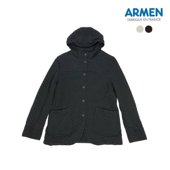 アーメン ARMEN アーメン COTTON QUILT HOODED JACKET コットン キルティングジャケット NAM0555