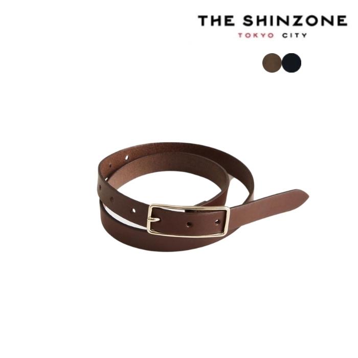 【ポイント10倍 4/10 18時〜】SHINZONE シンゾーン SLENDER LEATHER BELT スレンダーレザーベルト レディース ベルト ブラック ブラウン15AMSIT55