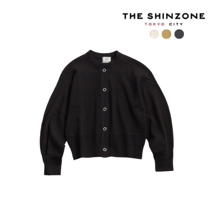 【ポイント10倍 5/27 18時～】THE SHINZONE(ザ シンゾーン) レディース CAPELIN CARDIGAN ケープリンカーディガン 19AMSCU20 定番 カットソー ニットリブ ベージュ ブラックショート カジュアル