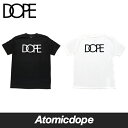 DOPE Classic Logo Tシャツ 黒 白Tee Black White ドープ