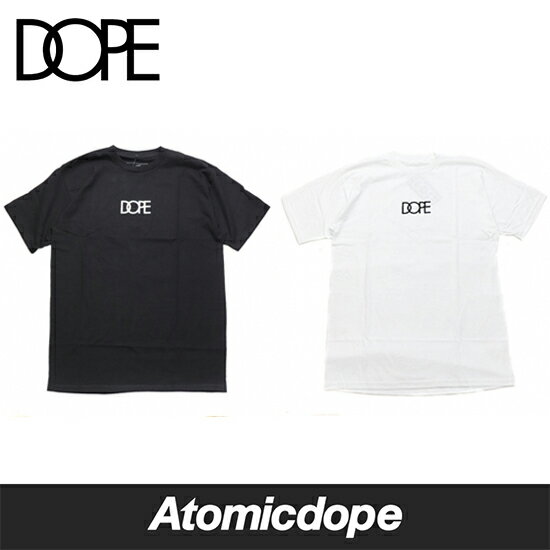 DOPE Classic Small Logo TVc   Tee Black White h[v