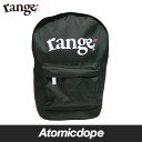 【送料無料】【range】LOGO BACK PACK 2 Black バックパック ブラック 鞄 黒 レンジ