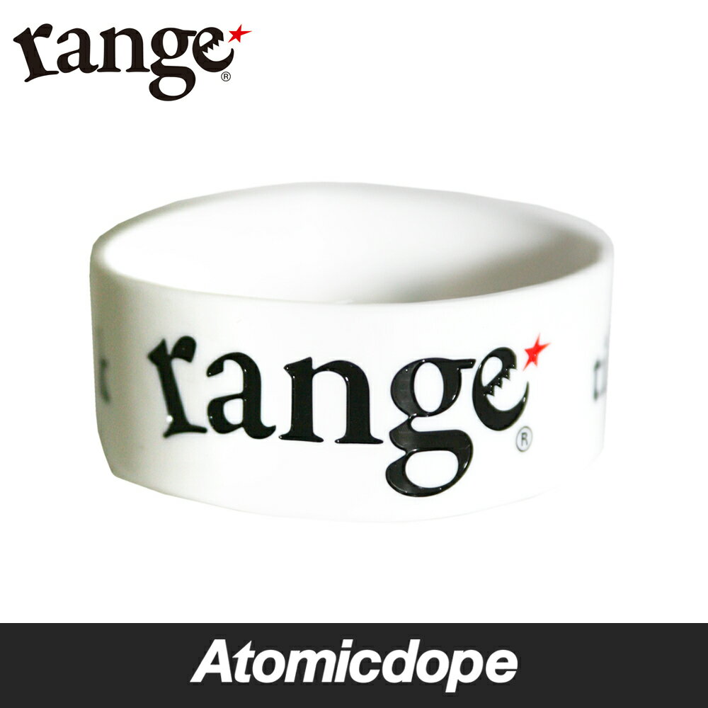 【range】rubber bracelet White シリコンバンド ブレスレット 白 レンジ