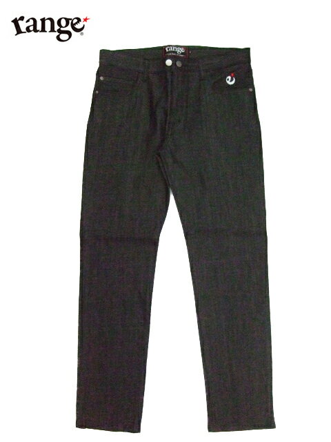 Cotton Pants - 【送料無料】【range】denim pants Black ブラック パンツ 黒 レンジ