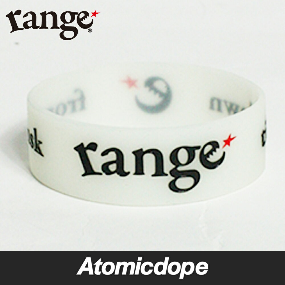 楽天Atomicdope　アトミックドープ【range】rubber bracelet ラババン ラバーバンド 蓄光 レンジ