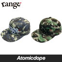 range original snap back cap 4 スナップバックキャップ カモ 帽子 青 緑 迷彩 lt.BlueCamo lt.GreenCamo レンジ フリーサイズ