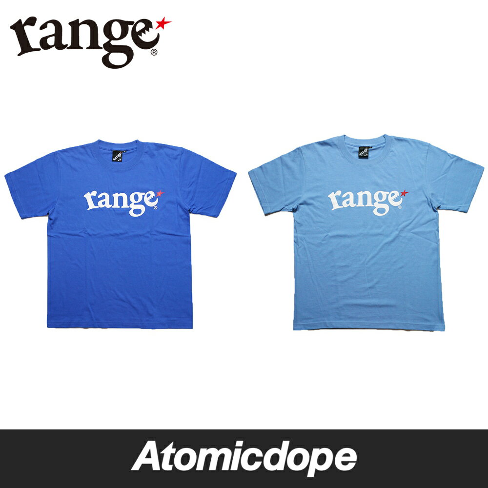 range LOGO Tシャツ ロイヤルブルー サックスブルー 定番ロゴ 半袖 青 水色 半袖 logo s/s tee RoyalBlue SaxBlue レンジ メンズ レディース 男女兼用