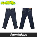 【送料無料】seedleSs sd テーパード デニム パンツ インディゴ tapered denim pant Indigo Green stetch シードレス