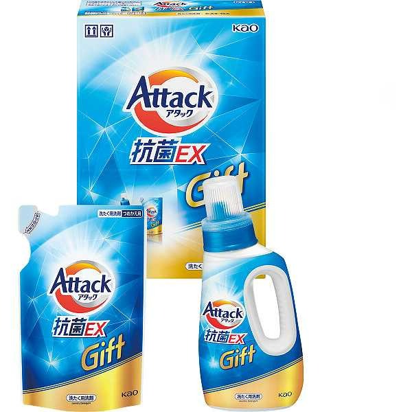 商品詳細商品名花王 アタック抗菌EXギフト商品番号r26-2926-017メーカー品番K・AR－10A内容●アタック抗菌EX本体（750g）・アタック抗菌EX詰替用（590g）×各1アレルギーなし配送区分常温原産国日本梱包形態化粧箱入箱サイズ：20.6×8.1×28.4cm名入れ区分名入れなし賞味期限（製造日より0日）※出荷時、残り0日以上の商品をお届けします。大量注文・法人ギフトなどもお気軽にご連絡ください。結婚内祝い 出産内祝い 快気内祝い 御歳暮・お中元・卒業記念品 定年退職 記念品 永年勤続 長寿 福祉大会受賞 創業周年記念品 退職 プレゼン大会 卒業記念品 卒園 卒団 出産祝い ベビーギフト 快気祝いブライダル 引出物 結婚祝い 入学祝い 進学祝い 卒業祝い 就職祝い 卒業記念品 新築祝い 母の日 父の日 敬老の日 プレゼント お祝い お返し 贈答品 景品 記念品 粗品 ゴルフコンペ お歳暮・御中元等複数個所へ簡単にお届け出来ます→→→詳しくはこちら 人気キーワード検索石鹸・洗剤洗剤洗剤商品名花王　アタック抗菌EXギフト商品番号25-0480-043商品内容●アタック抗菌EX本体（750g）・アタック抗菌EX詰替用（590g）×各1原産国日本梱包化粧箱入幅 20.6 cm × 奥行 8.1 cm × 高さ 28.4 cm