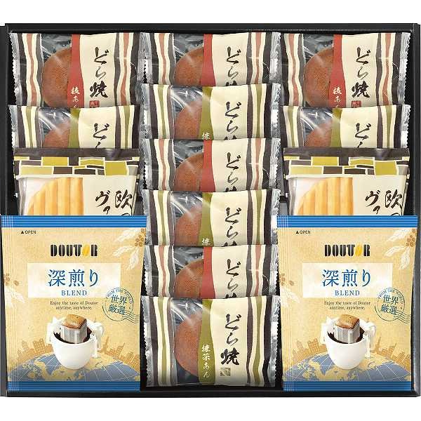 お中元 暑中お見舞いなど ギフト ドリップコーヒー ギフト 誕生日 おしゃれ 高級 ドリップ珈琲「ドトールコーヒー＆どら焼き詰合せ」お返し 内祝い 内祝 お祝い 祝い 出産 結婚 仏事 快気 お見舞い 香典返し 新築 ギフト セット
