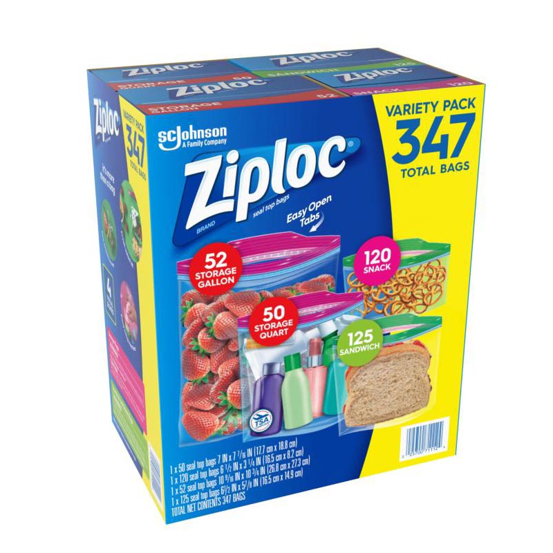 【送料無料】COSTCO コストコ 通販 ジップロック バラエティアソート保存袋 347袋 【ITEM/868821】 | 【ONL】