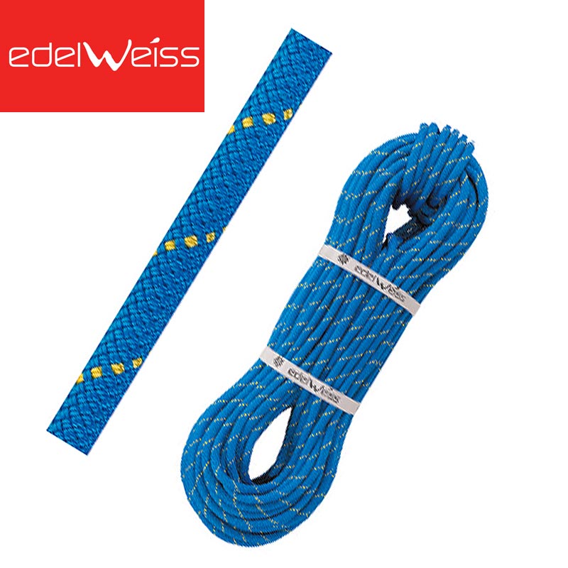 【送料無料】 EDELWEISS エーデルワイス/フランス ダイナミックロープ ロックライトII 9.8mm×70m ブルー/アンスラサイト ROCKLIGHTII 【C2P98】 | バランス エントリーユーザー