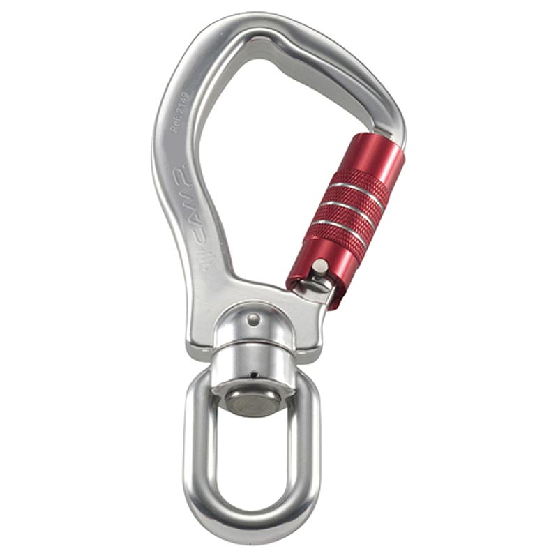 CAMP(カンプ) 【メール便】スイベル付きカラビナフック Swivel Alu Hook 3Lock 【5214900】 | ツリークライミング レスキュー 高所作業