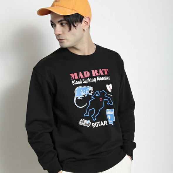 (ローター) ROTAR MAD RAT sweat スウェット トレーナー rt2217201