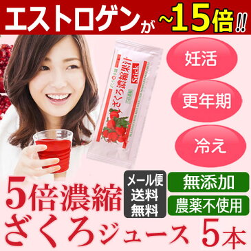 【エストロゲンが〜15倍!!】ザクロジュース5倍濃縮持ち運びに便利なスティックタイプイラン産ザクロ濃縮果汁15g×5本セット