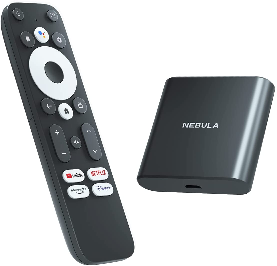 Anker Nebula 4K Streaming Dongle (Android TV 10.0搭載 ストリーミングドングル)【4K UHD/Googleアシスタント対応/簡単セットアップ/Chromecast対応/Dolby Digital Plus対応 / 7000種類以上のアプリケーション / 2GB RAM搭載 / 8GB ROM搭載】のサムネイル