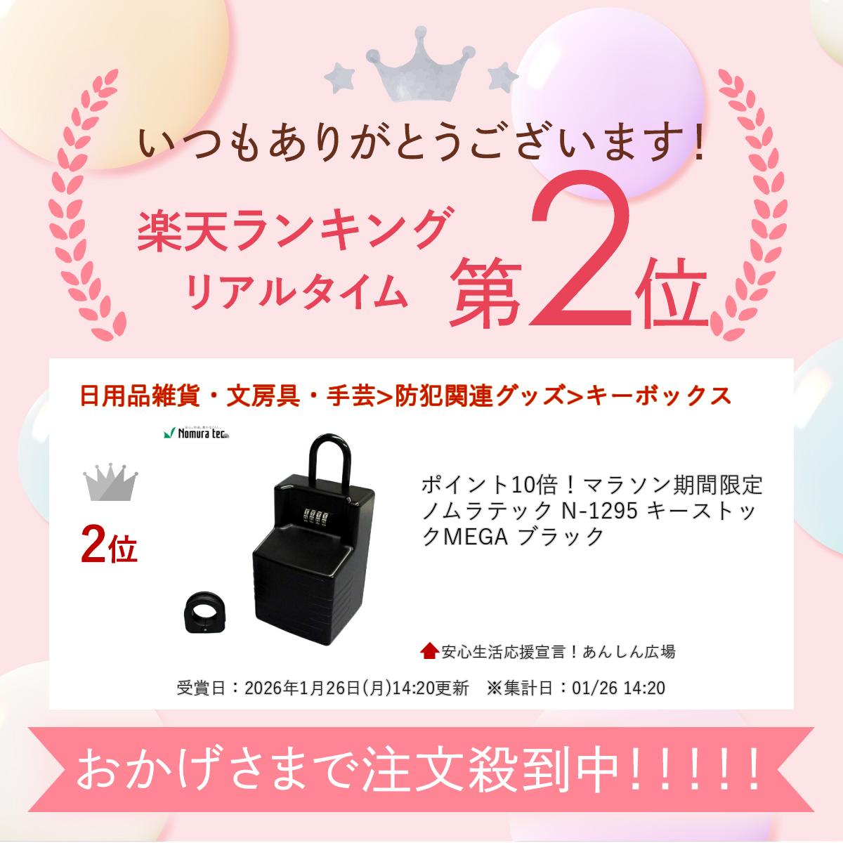 ノムラテック N-1295 キーストックMEGA ブラック 2