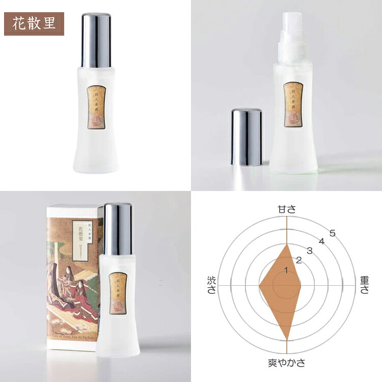 香水【宮人水香・源氏物語「花散里」30ml】MYB-02香彩堂 日本製 京都 お香 香水 フ...