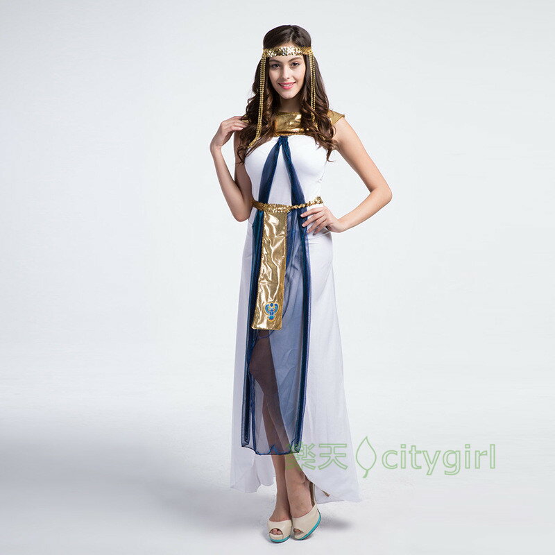 樂天商城 - 【CityGirl】民族衣装 余興 大人用 セクシー ハロウィン 女性用 舞台劇 コスチューム コスプレ衣装 ホワイト ワンピース Halloween コスプレ 衣装 仮装 文化祭 忘年会 舞台衣装 演出服