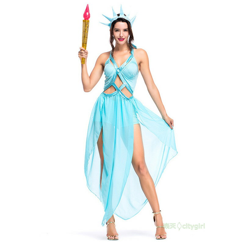 樂天商城 - 【CityGirl】女神 余興 大人用 セクシー ハロウィン 女性用 舞台劇 コスチューム コスプレ衣装 ホワイト ワンピース Halloween コスプレ 衣装 仮装 文化祭 忘年会 舞台衣装 演出服　パーティー