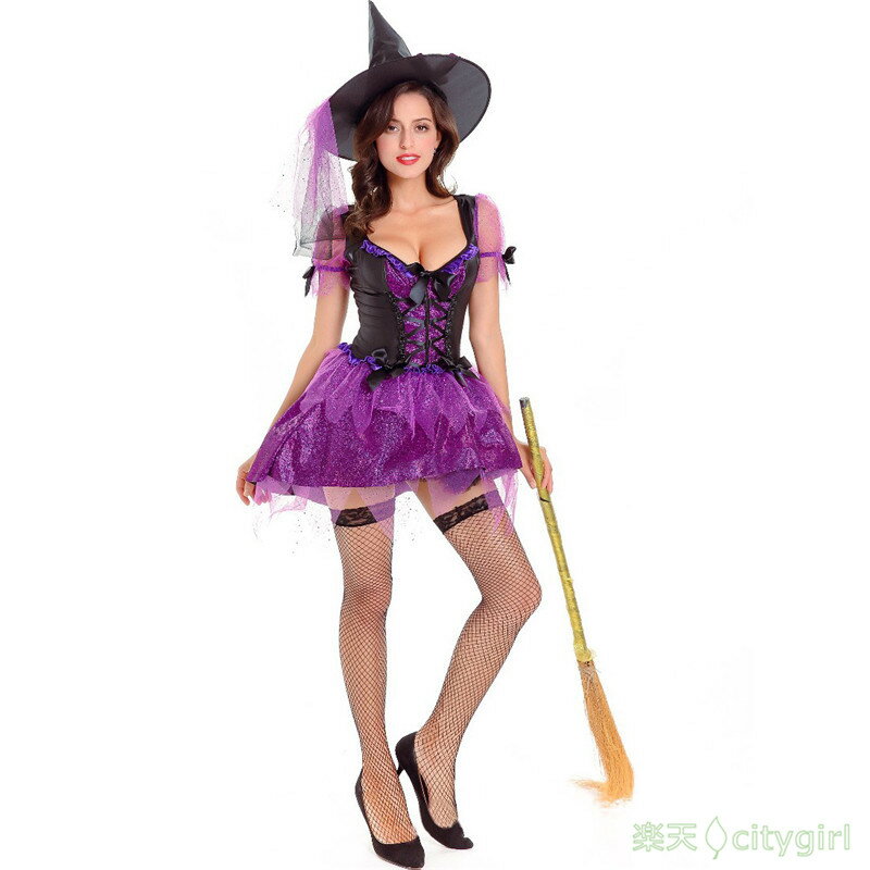 【CityGirl】ハロウィン コスプレ 衣装 欧米 cosplay 巫女 悪魔 魔女 アニメ セクシー ワンピース イベントに大人気 舞台劇 大人用 コスチューム 仮装 文化祭 忘年会 舞台衣装 演出服 レディース パーティー用 女性用