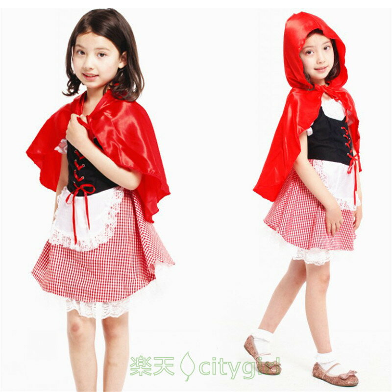 樂天商城 - 【CityGirl】ハロウィン コスプレ マント キャラクター レッド ワンピース 民族衣装 舞台劇 子供用 おもしろ コスチューム かわいい 文化祭 忘年会 舞台衣装 演出服 レディース cosplay 女性用 コスプレ衣装 仮装